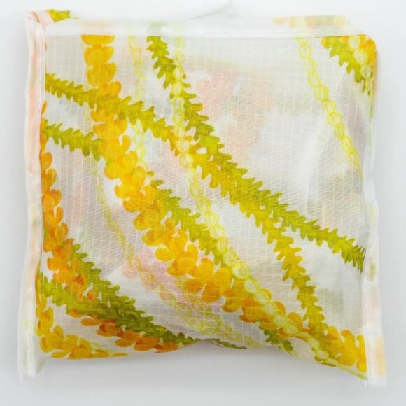 Lexbreezy Hawaiian Pikake Lei Mau reusable eco tote bag foldable - Picture 8 of 8